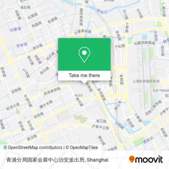 青浦分局国家会展中心治安派出所 map