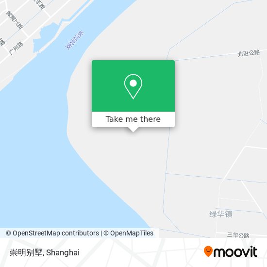 崇明别墅 map