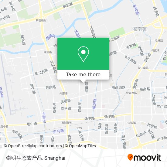 崇明生态农产品 map