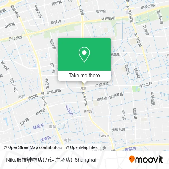 Nike服饰鞋帽店(万达广场店) map
