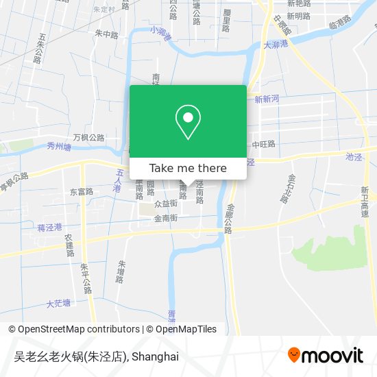吴老幺老火锅(朱泾店) map