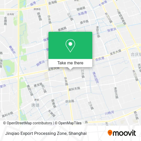 Jinqiao Export Processing Zone map