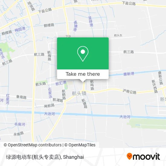 绿源电动车(航头专卖店) map