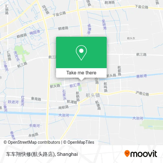 车车翔快修(航头路店) map