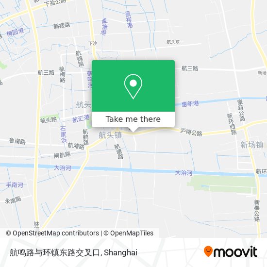 航鸣路与环镇东路交叉口 map