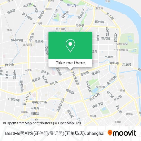 BestMe照相馆(证件照/登记照)(五角场店) map