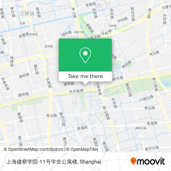 上海建桥学院-11号学生公寓楼 map