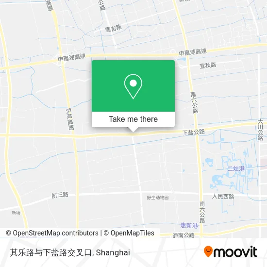 其乐路与下盐路交叉口 map
