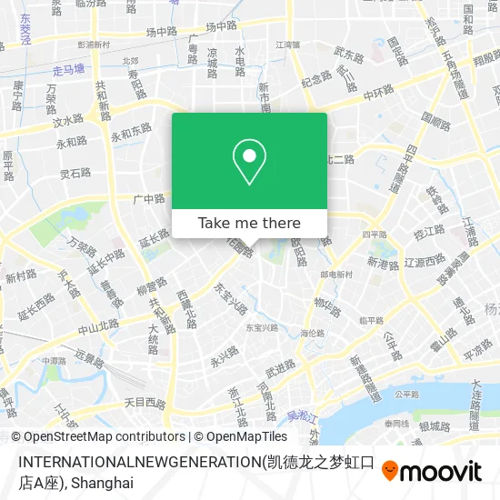 INTERNATIONALNEWGENERATION(凯德龙之梦虹口店A座) map
