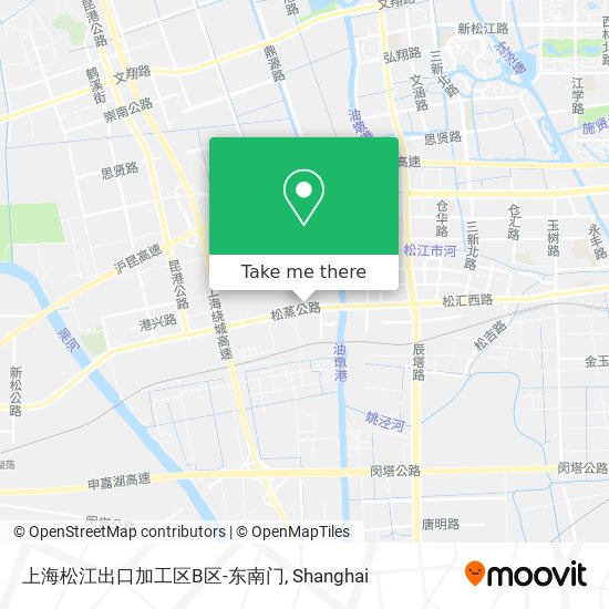 上海松江出口加工区B区-东南门 map