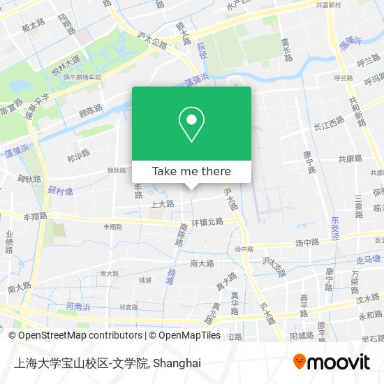 上海大学宝山校区-文学院 map