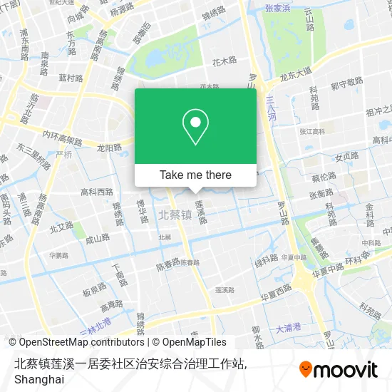 北蔡镇莲溪一居委社区治安综合治理工作站 map