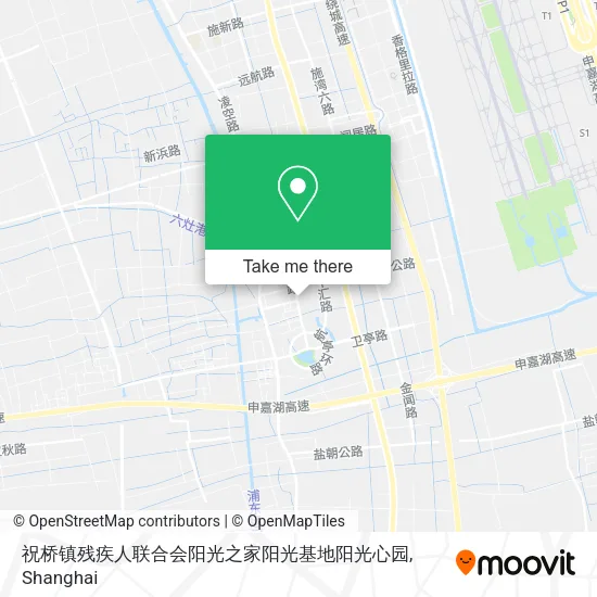祝桥镇残疾人联合会阳光之家阳光基地阳光心园 map