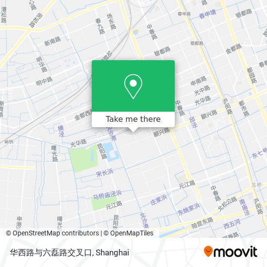 华西路与六磊路交叉口 map