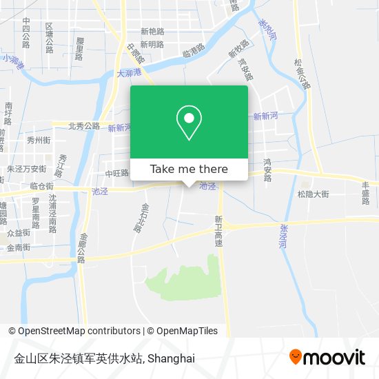 金山区朱泾镇军英供水站 map