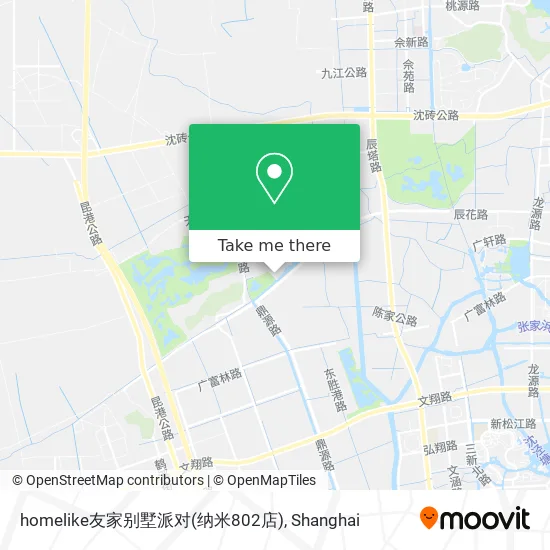 homelike友家别墅派对(纳米802店) map