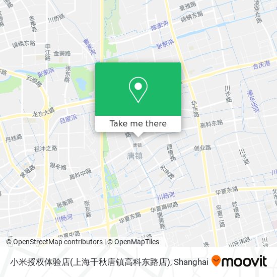 小米授权体验店(上海千秋唐镇高科东路店) map