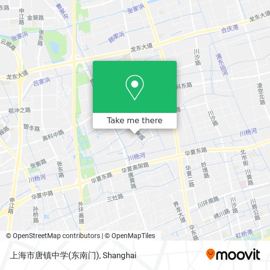 上海市唐镇中学(东南门) map