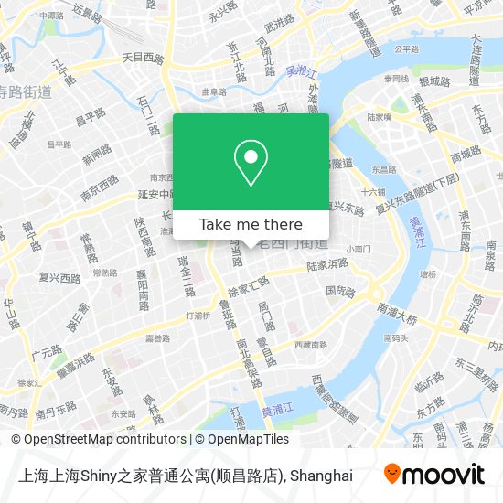 上海上海Shiny之家普通公寓(顺昌路店) map