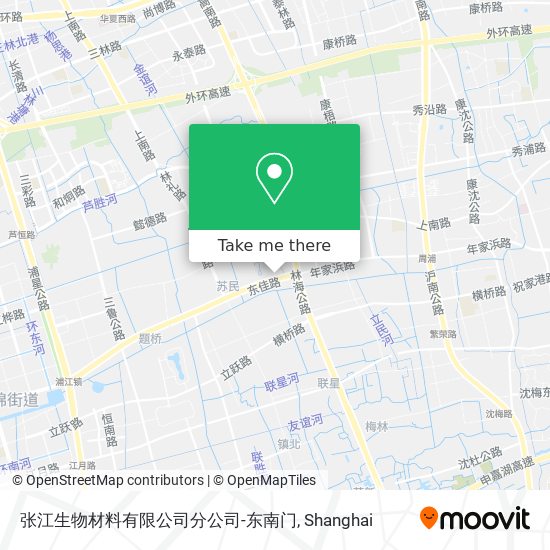 张江生物材料有限公司分公司-东南门 map