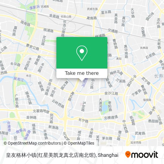皇友格林小镇(红星美凯龙真北店南北馆) map