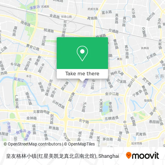 皇友格林小镇(红星美凯龙真北店南北馆) map