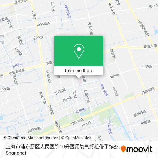 上海市浦东新区人民医院10升医用氧气瓶租借手续处 map