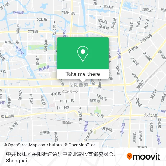 中共松江区岳阳街道荣乐中路北路段支部委员会 map