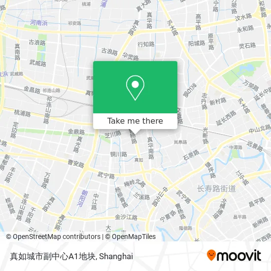 真如城市副中心A1地块 map