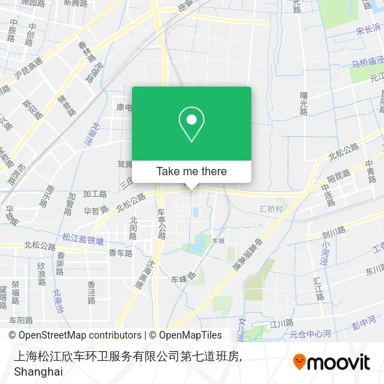上海松江欣车环卫服务有限公司第七道班房 map