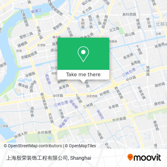 上海殷荣装饰工程有限公司 map