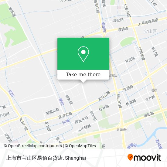 上海市宝山区易佰百货店 map