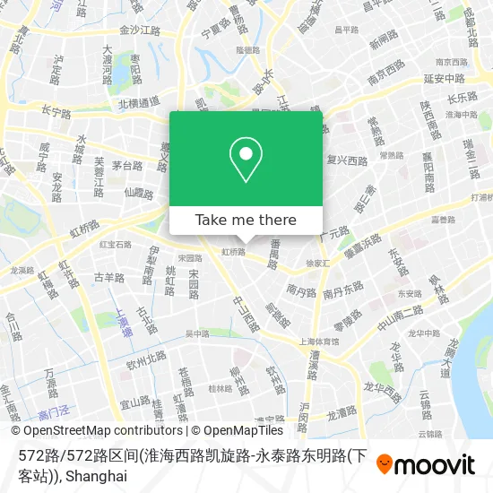572路 / 572路区间(淮海西路凯旋路-永泰路东明路(下客站)) map