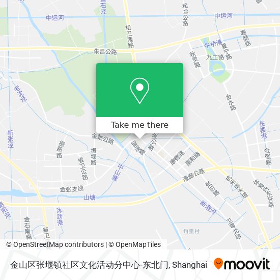 金山区张堰镇社区文化活动分中心-东北门 map