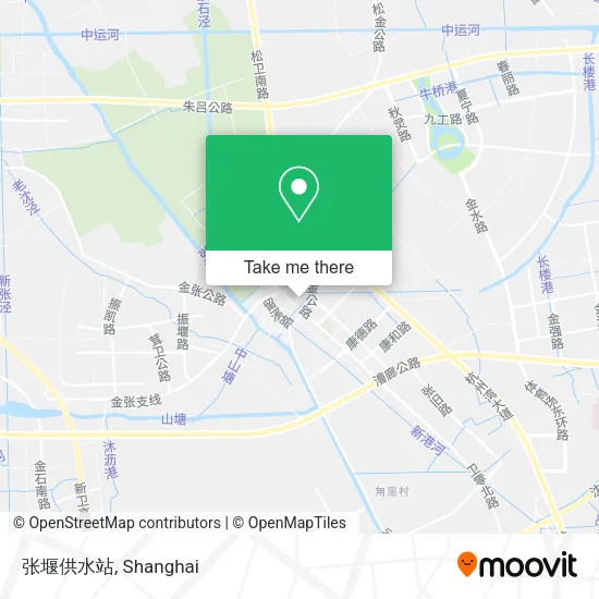 张堰供水站 map