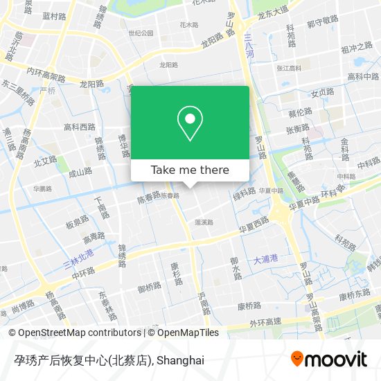 孕琇产后恢复中心(北蔡店) map