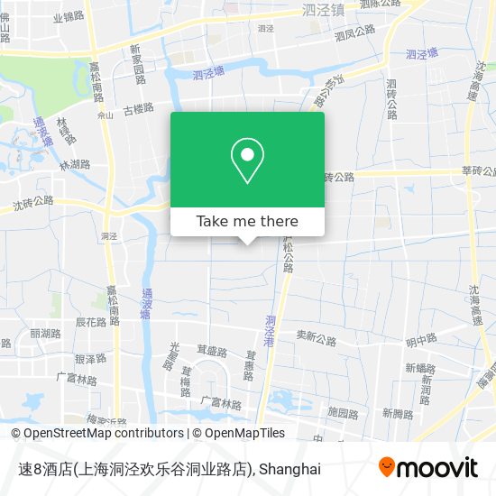 速8酒店(上海洞泾欢乐谷洞业路店) map