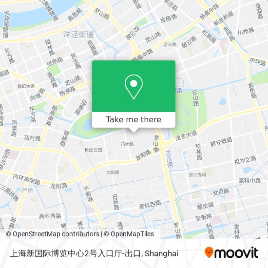 上海新国际博览中心2号入口厅-出口 map