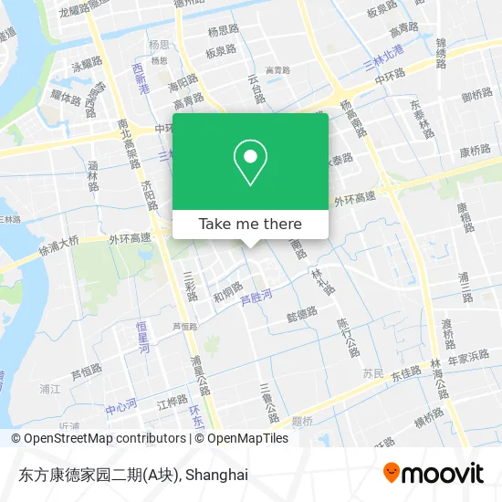 东方康德家园二期(A块) map