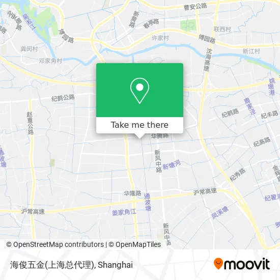海俊五金(上海总代理) map