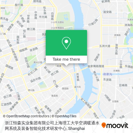 浙江恒森实业集团有限公司上海理工大学空调暖通水网系统及装备智能化技术研发中心 map