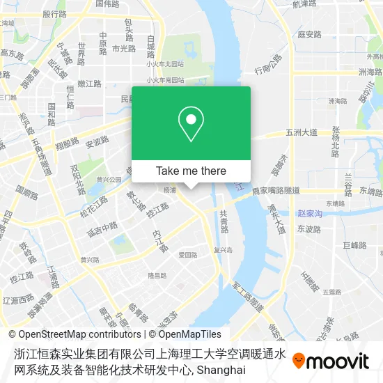 浙江恒森实业集团有限公司上海理工大学空调暖通水网系统及装备智能化技术研发中心 map