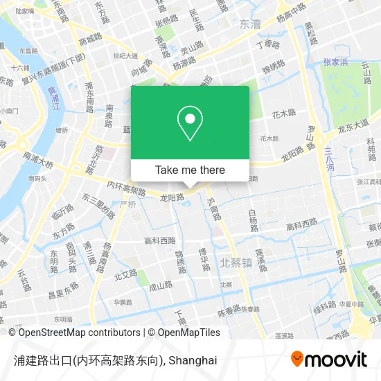 浦建路出口(内环高架路东向) map