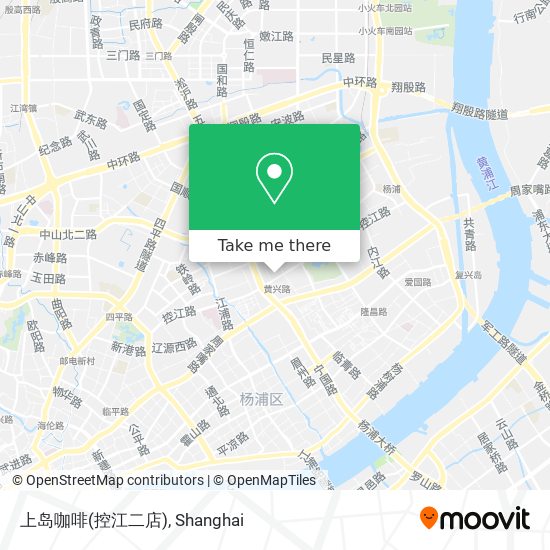 上岛咖啡(控江二店) map