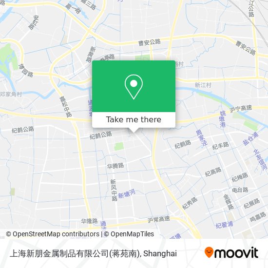 上海新朋金属制品有限公司(蒋苑南) map