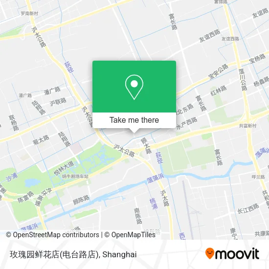 玫瑰园鲜花店(电台路店) map