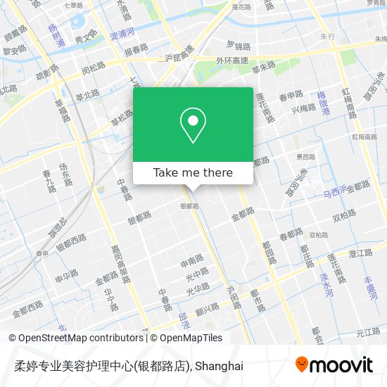 柔婷专业美容护理中心(银都路店) map
