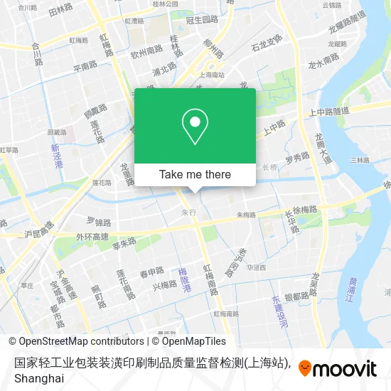 国家轻工业包装装潢印刷制品质量监督检测(上海站) map
