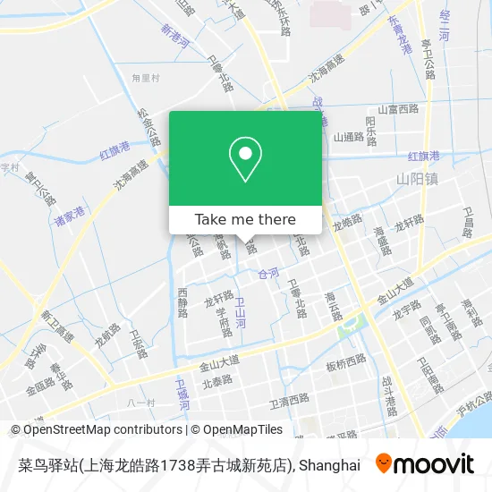 菜鸟驿站(上海龙皓路1738弄古城新苑店) map