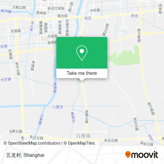 五龙村 map